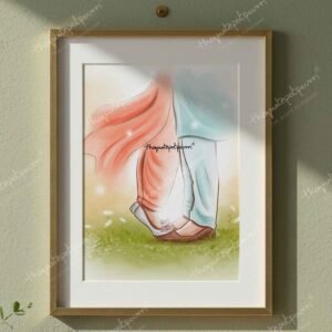Mohabbat | Couple Art | Punjabi Art | Sikh Art | Sikh Couple | Indian Couple | Indian Couple Poster