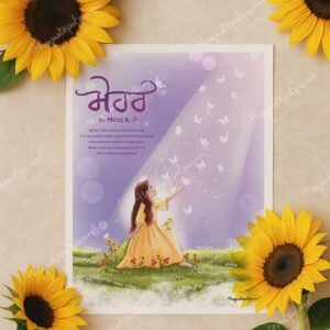 Mehar | Asees | Arth Artworks | Sikh Kid Art | Sikh Name Art | Punjabi Art | Unique Gifts | Kid Art