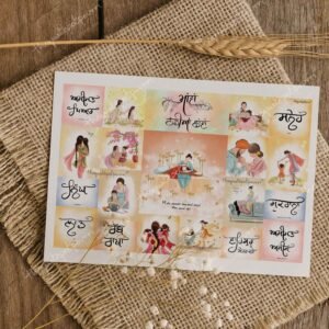 Mother's Day Poster | Maa Poster | Art for Mom | Gift for Mothers | Gifts for Moms | Mothers day Collage | Punjabi Moms