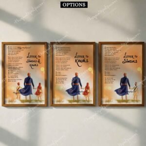 letter-to-singh's-and-kaur's-combo-frame