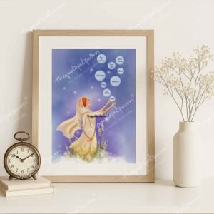 GURMAT | Self Love | Women Empowerment | Sikh Girl Art | Inspirational Art | Female Art | Woman Artwork | Love Yourself