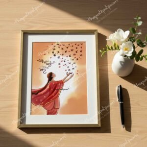 MERI MA BOLI | Self Love | Women Empowerment | Sikh Girl Art | Inspirational Art | Female Art | Woman Artwork | Love Yourself