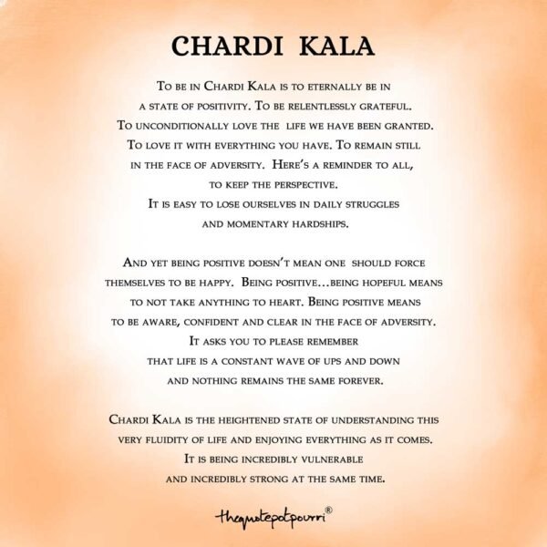 letter for chardi kala punjabi wall art from the quote potpourri